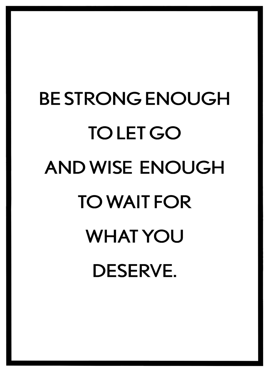 Be Strong - Plakat