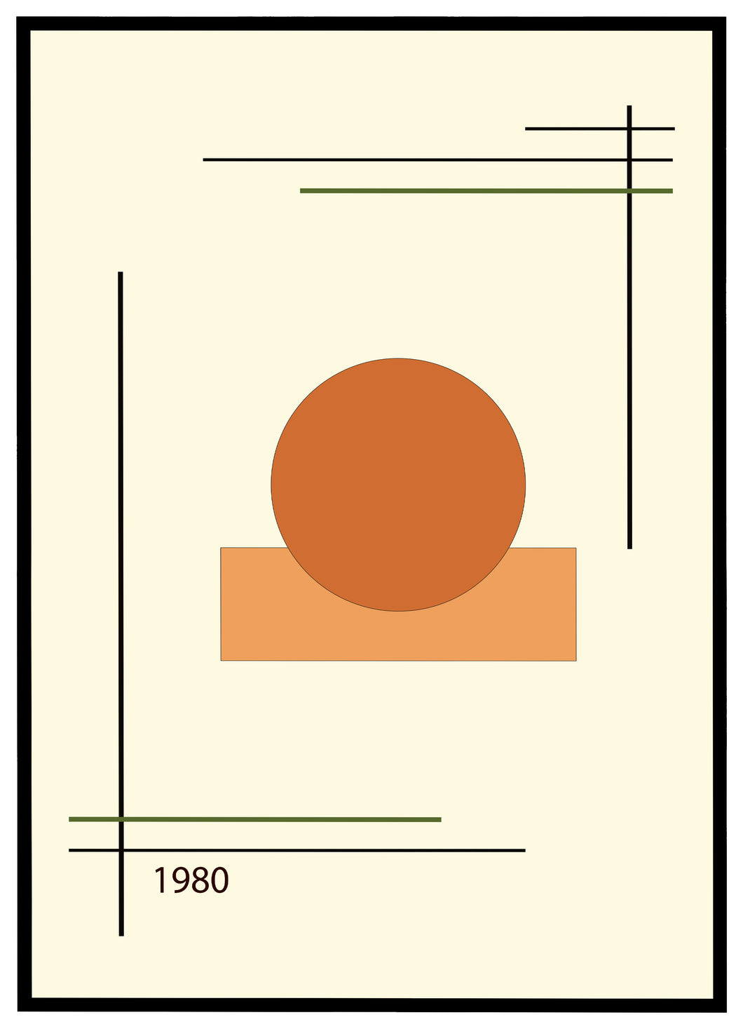 Geometriske Former No.1 - Plakat