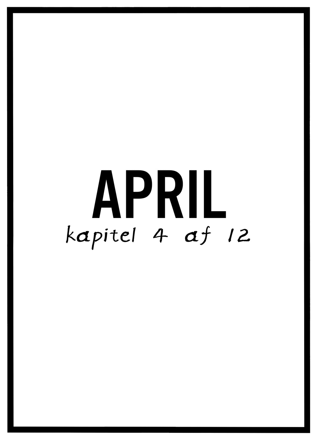 April - Plakat