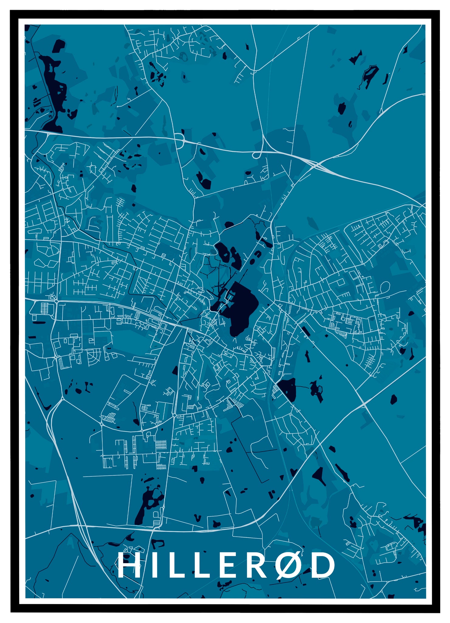 Hillerød - Plakat - Bareplakater.dk – bareplakater