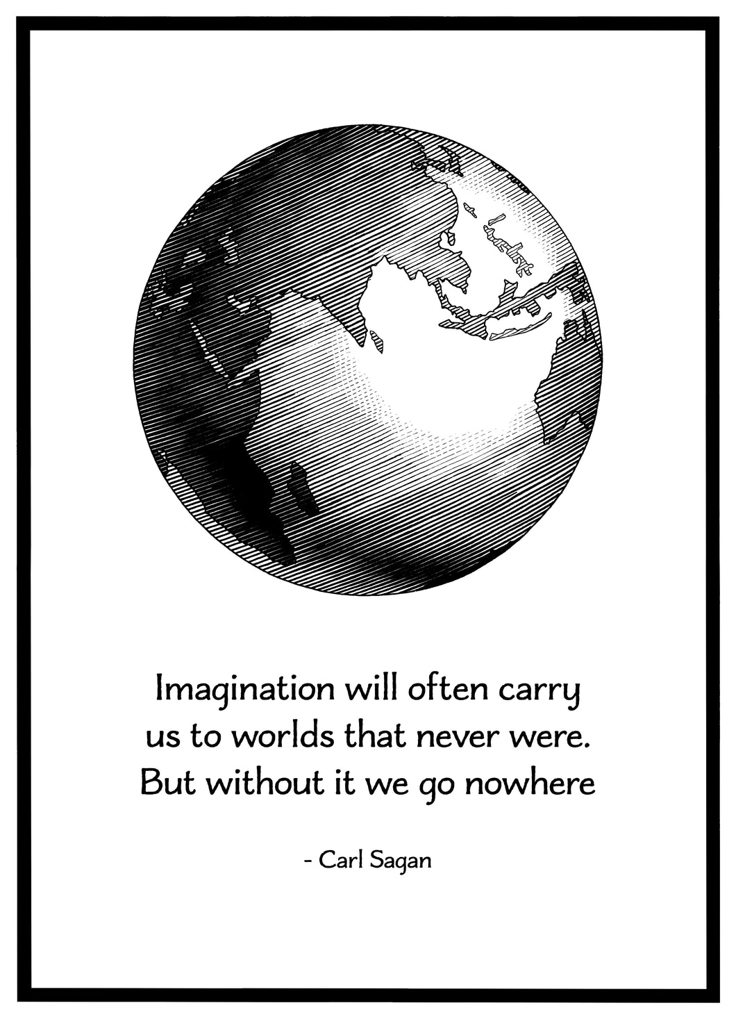 Carl Sagan Citat - Plakat