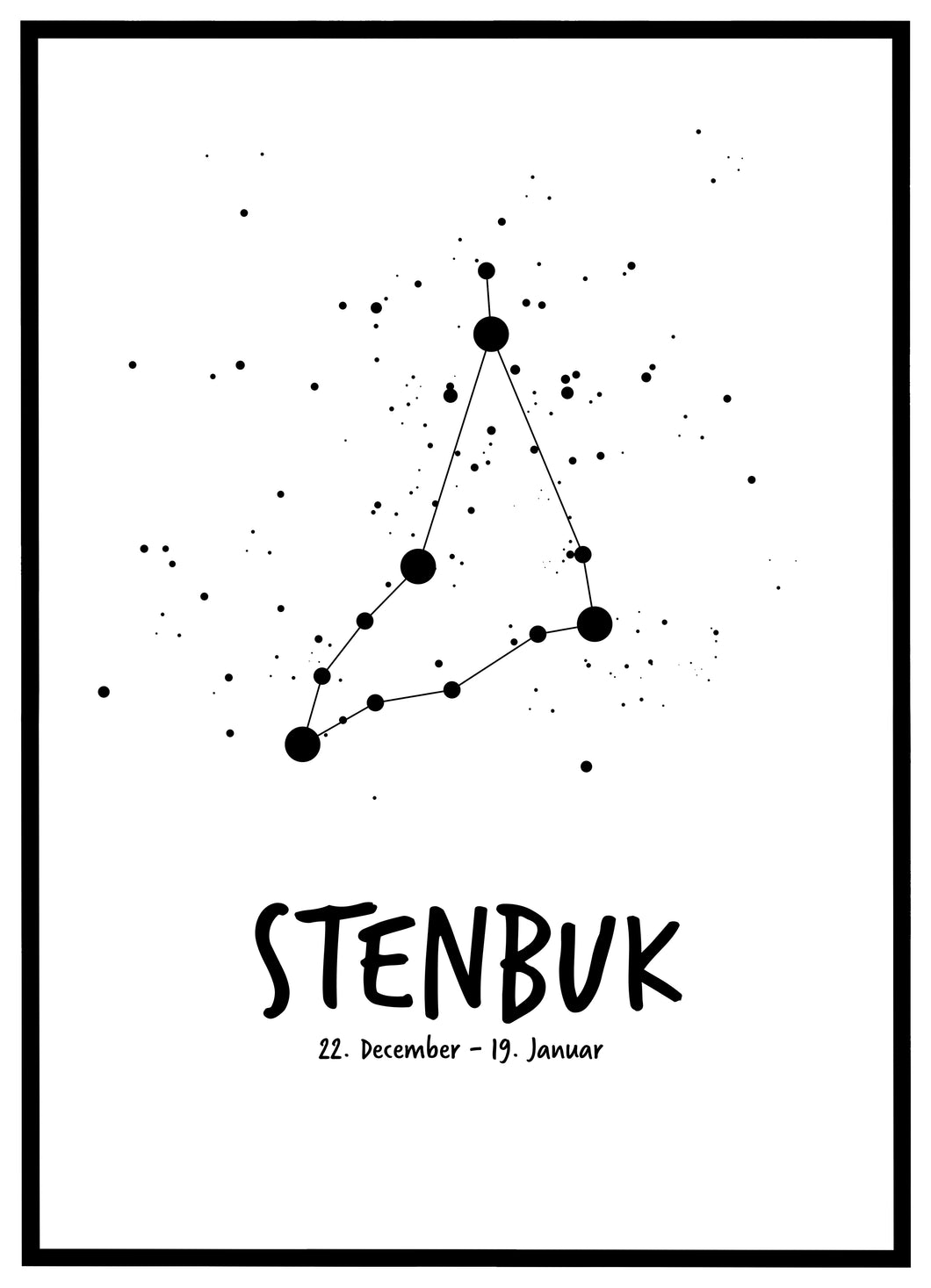 Stjernebillede plakat - Stenbuk