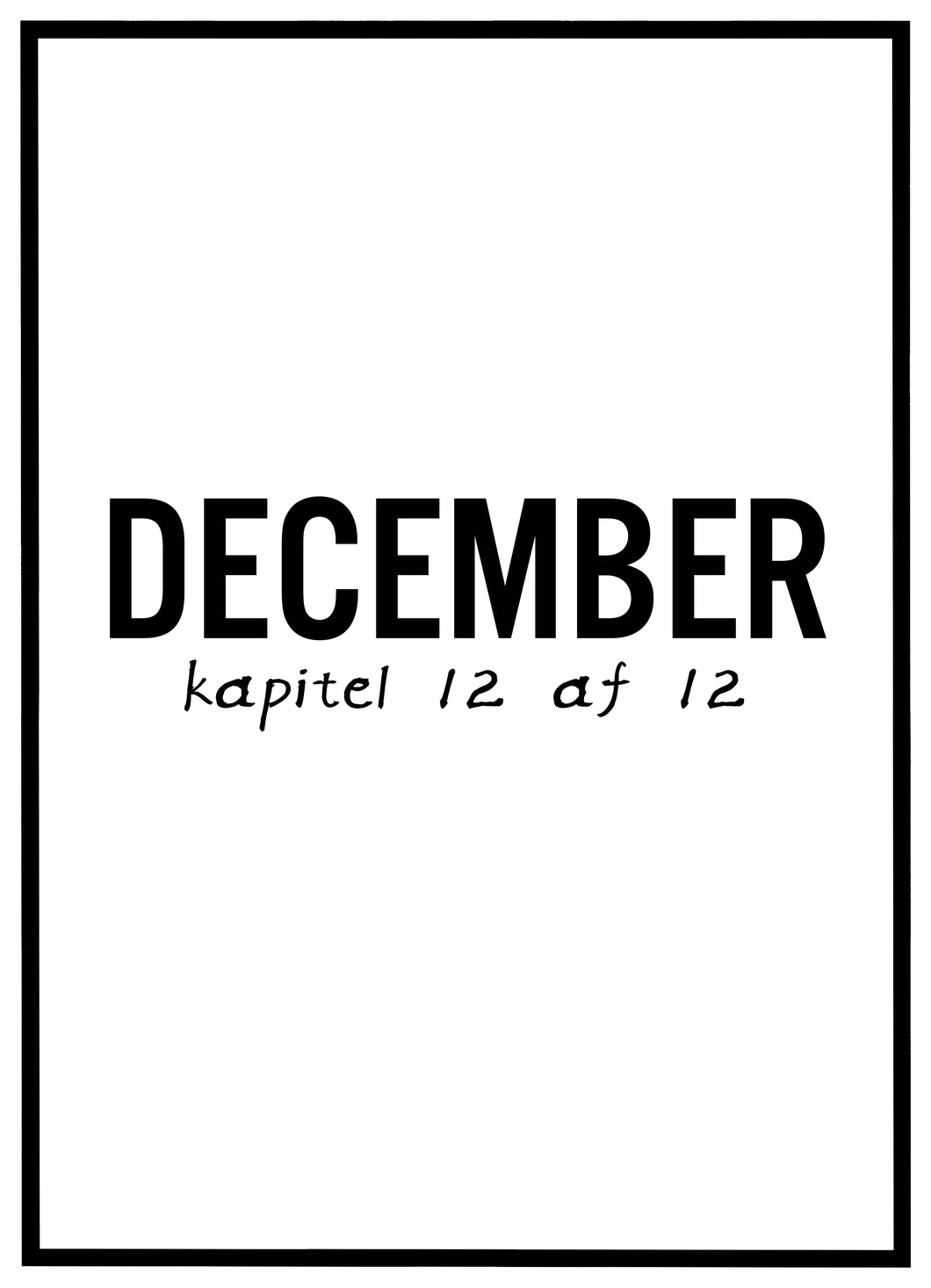 December - Plakat