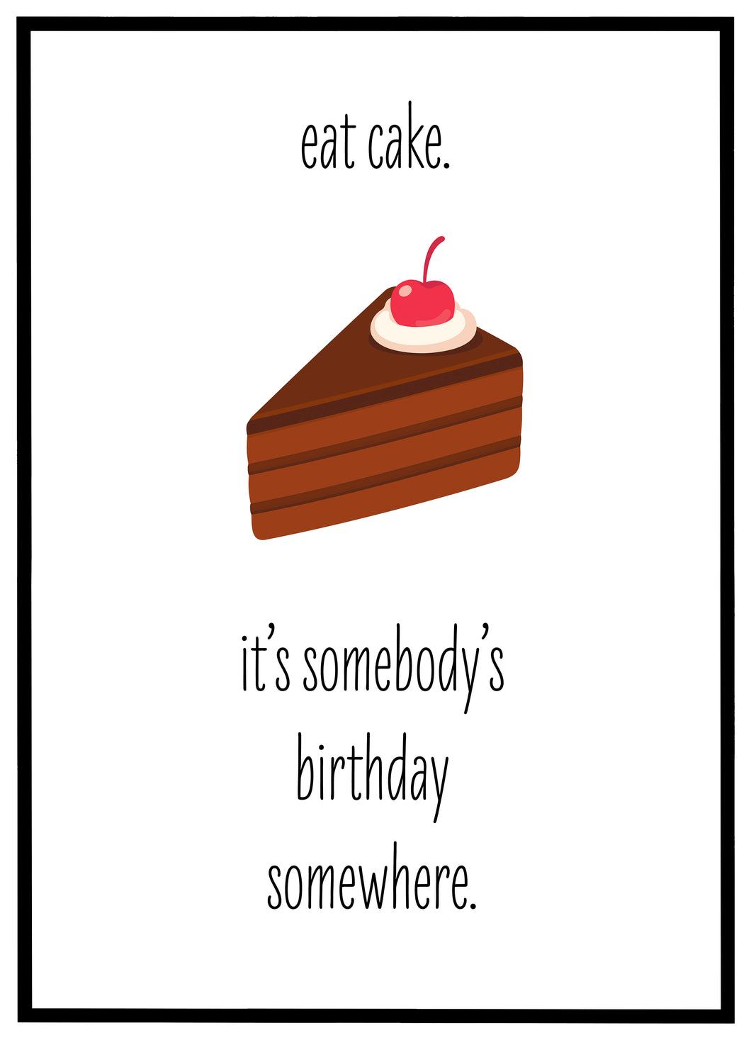 Eat Cake - Plakat