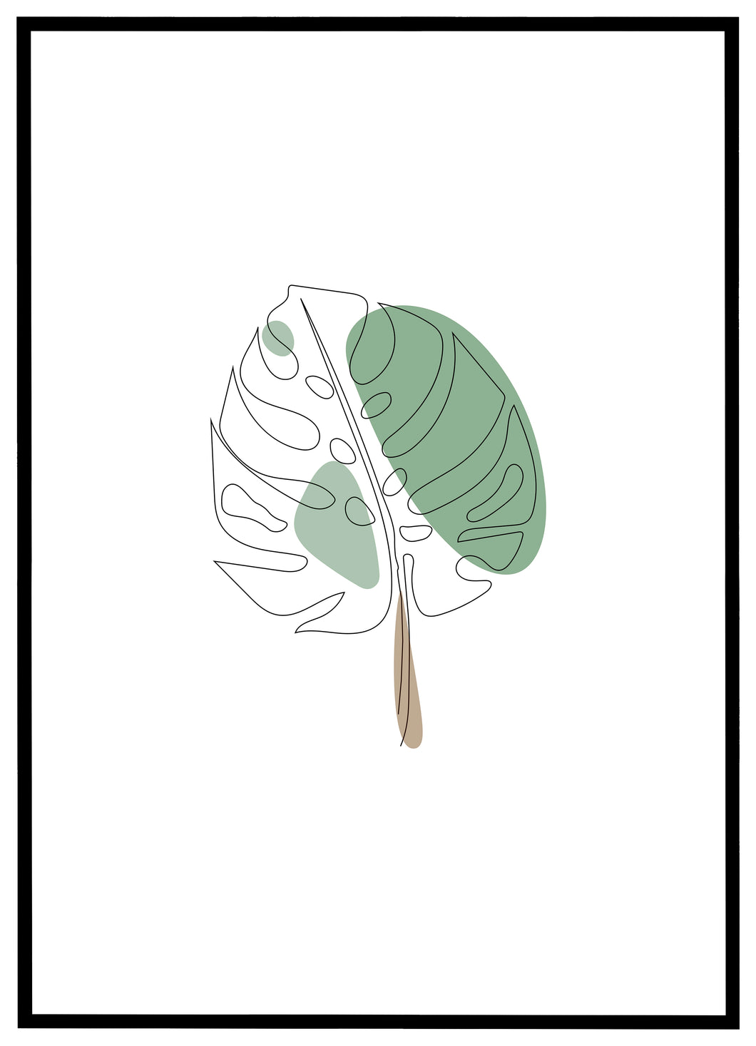 Exotic Monstera Leaf - Plakat