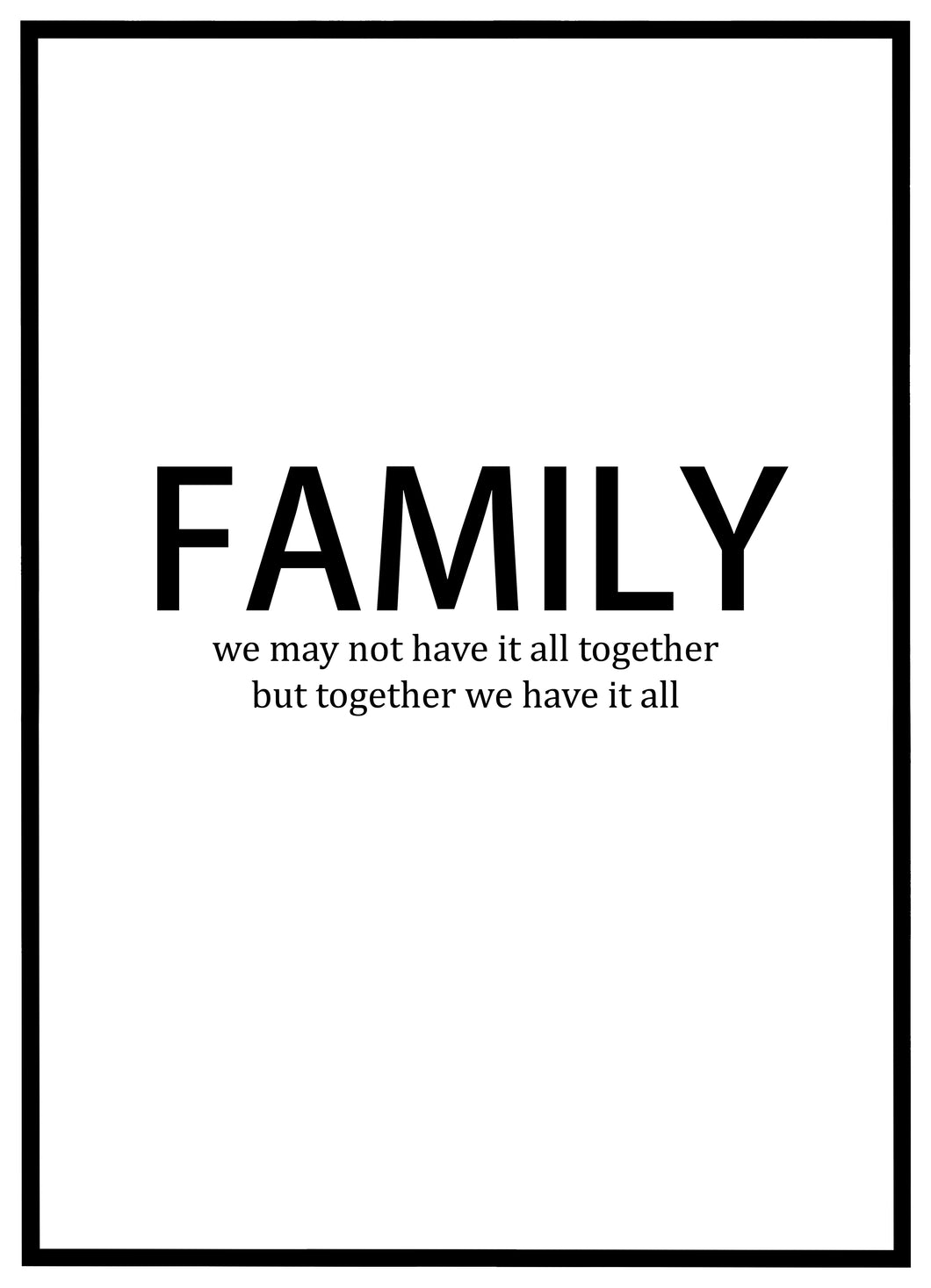 Family - Plakat