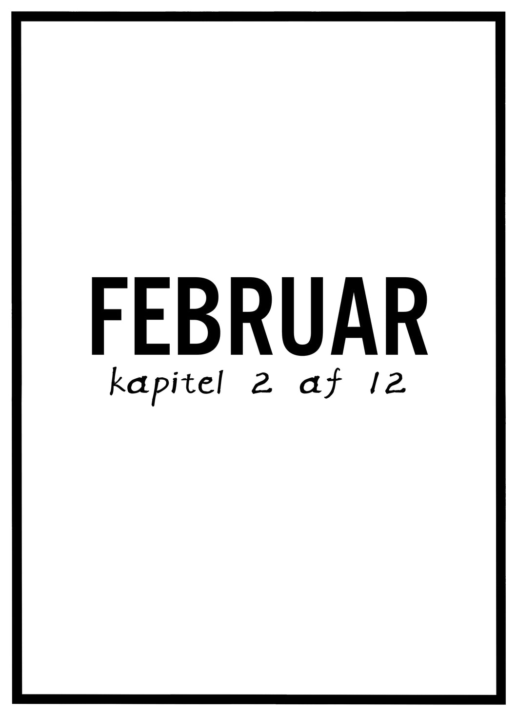 Februar - Plakat