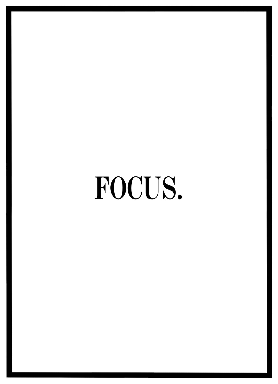 Focus - Plakat