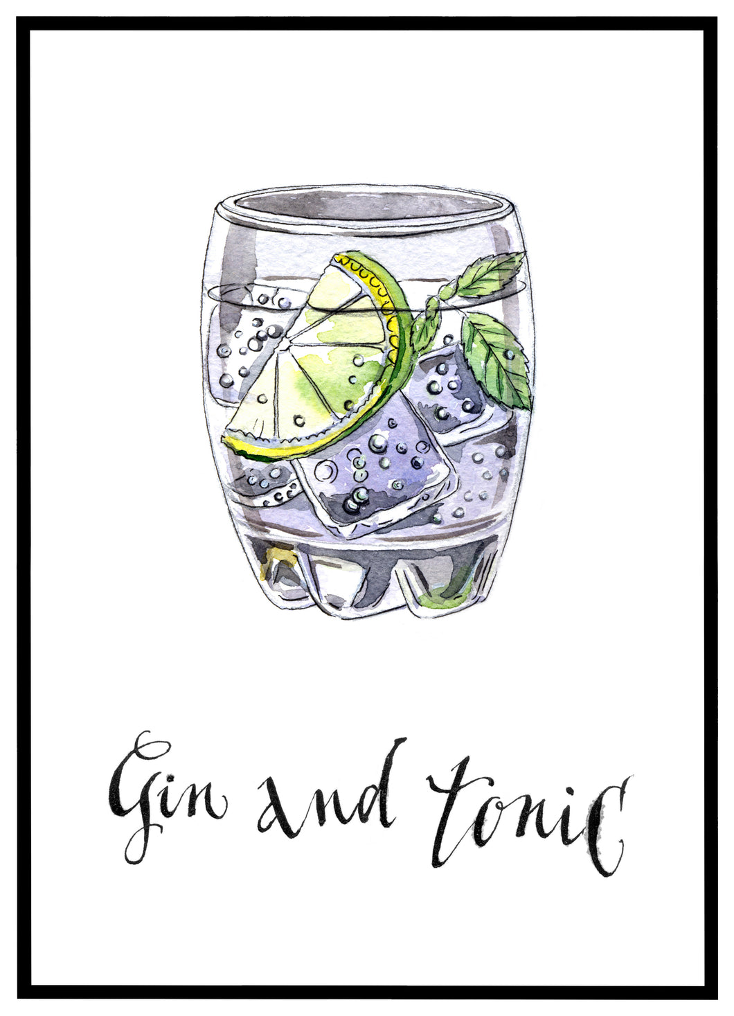 Gin og Tonic - Plakat