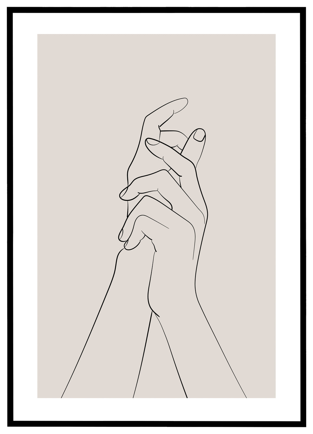 Holding Hands - Plakat