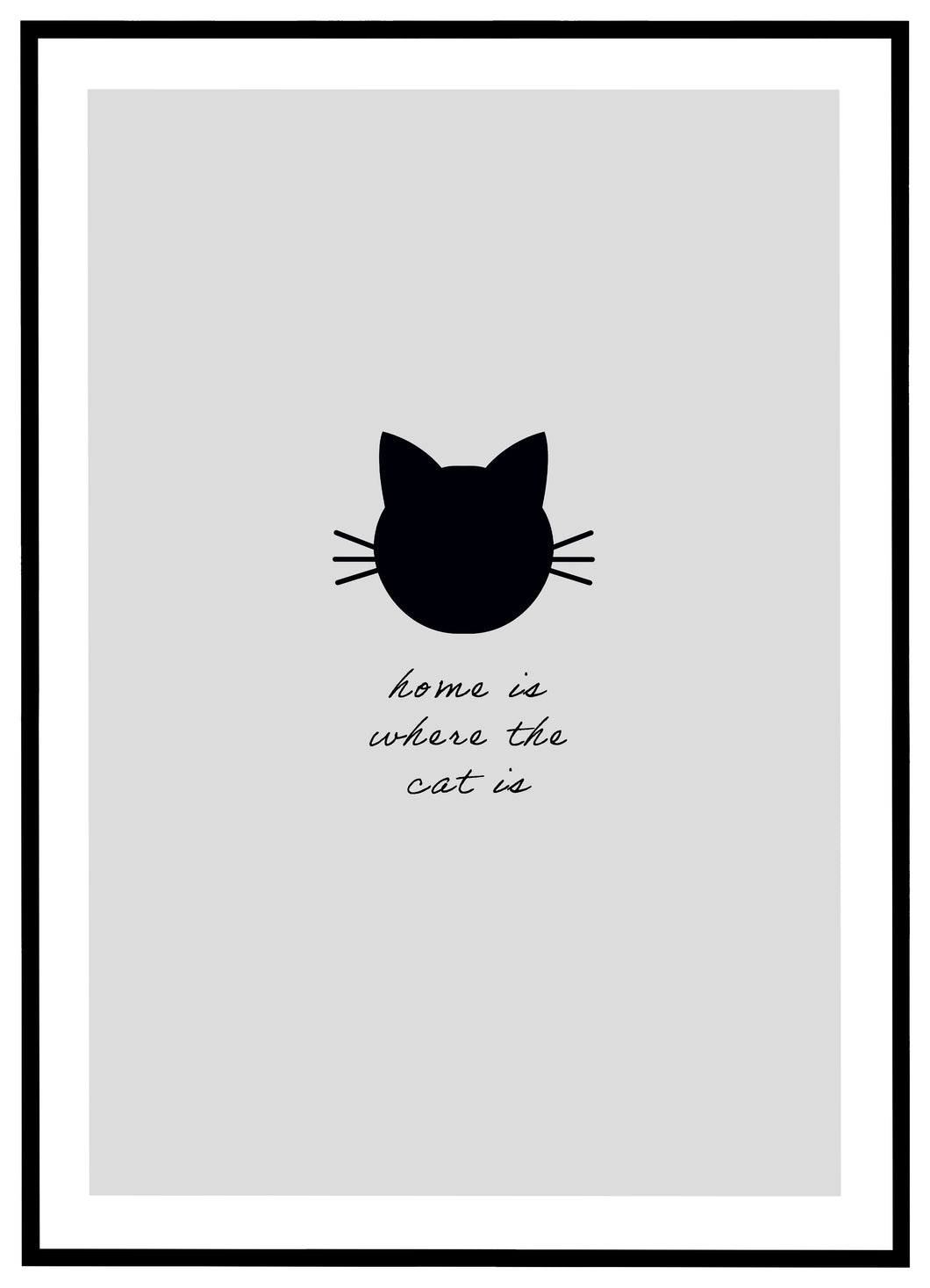 Home Is Where The Cat Is - Plakat