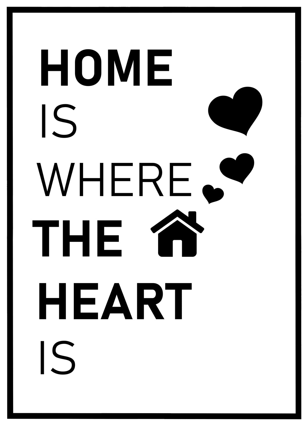 Home Is Where The Heart Is - Plakat