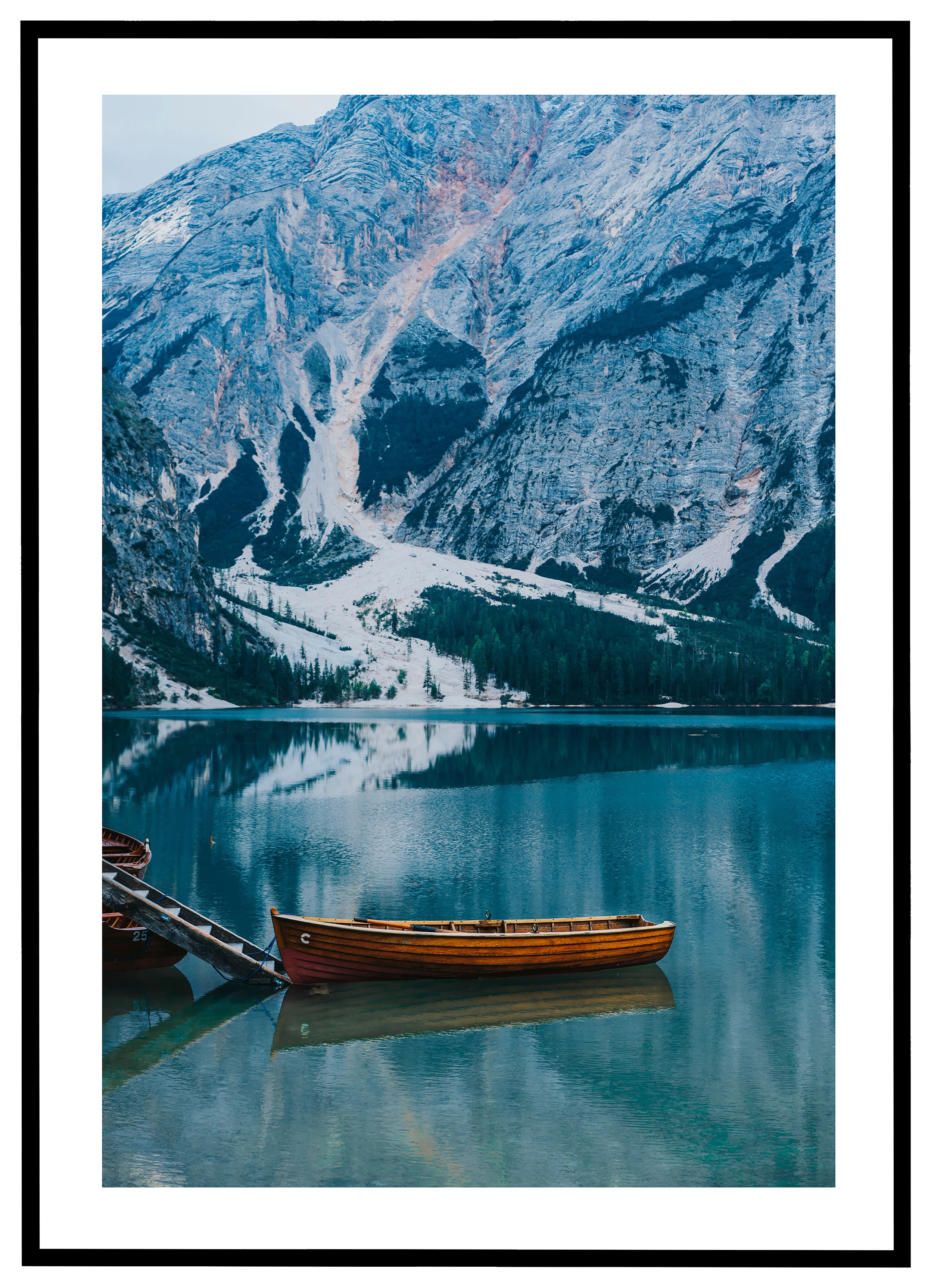 Lago di Braies Boat - Plakat