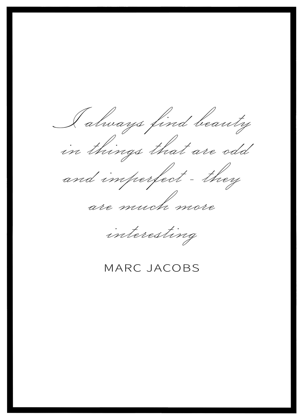 Marc Jacobs - Plakat