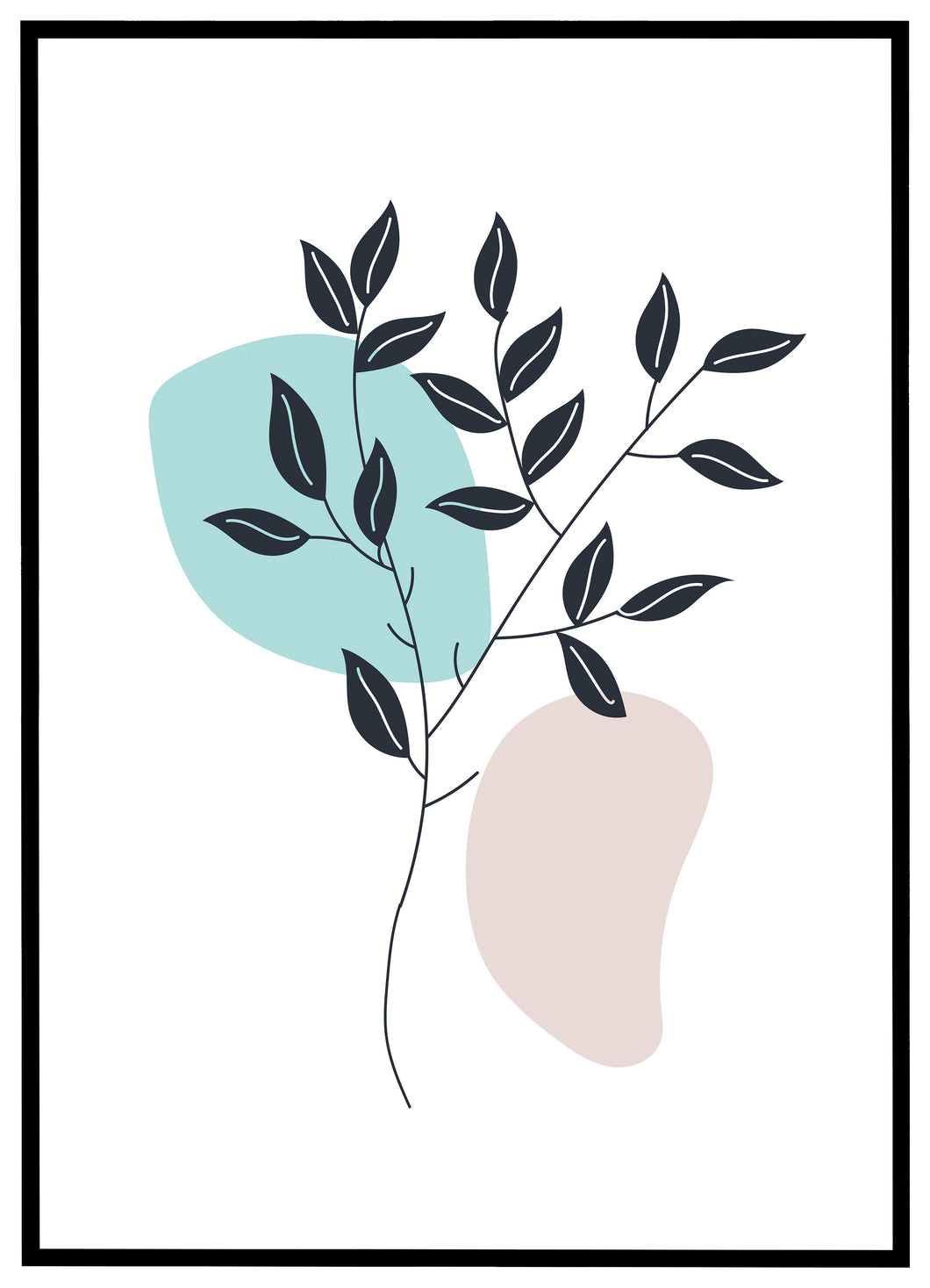 Minimalistisk Botanical Art No.2 - Plakat