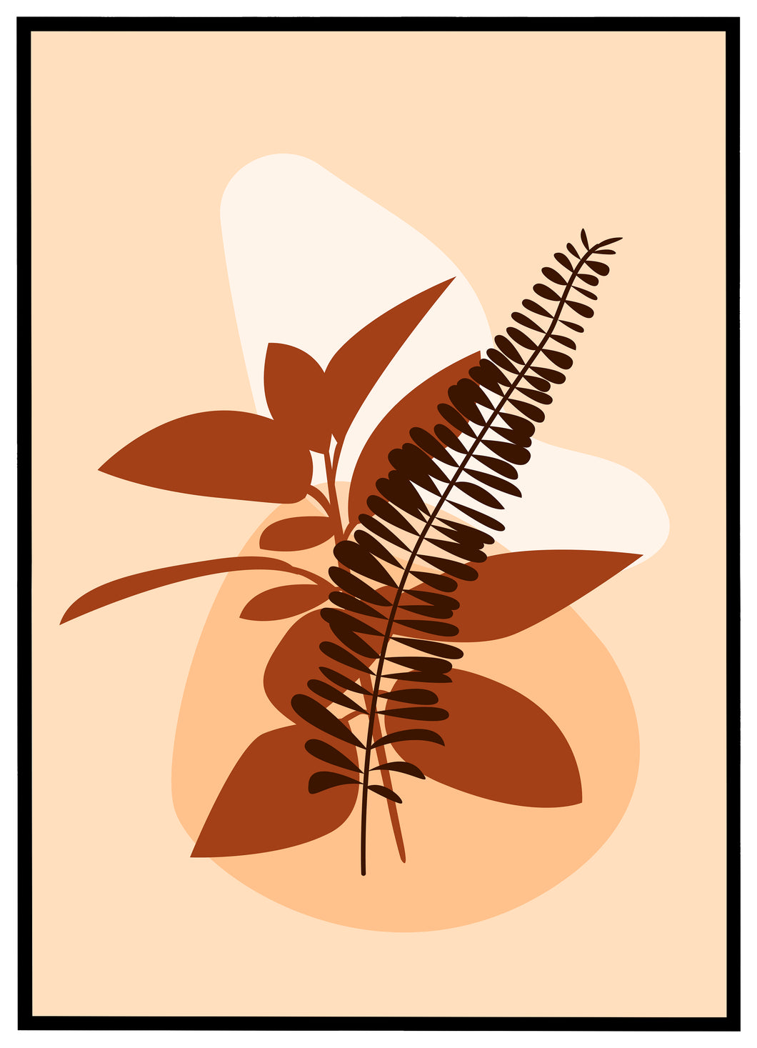 Minimalistic Botanical Art No.3 - Plakat