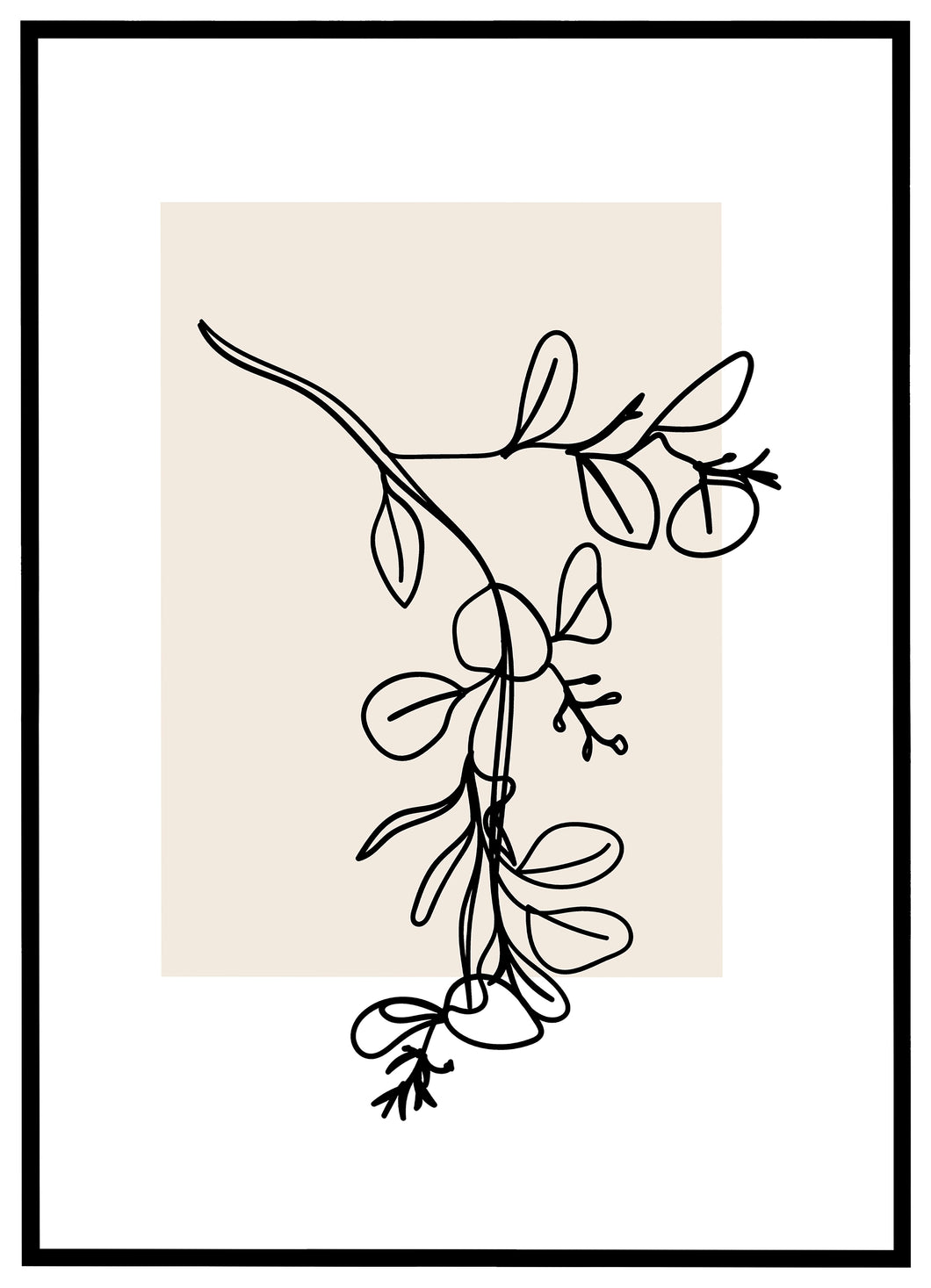 Minimalistic Botanical Art No.4 - Plakat