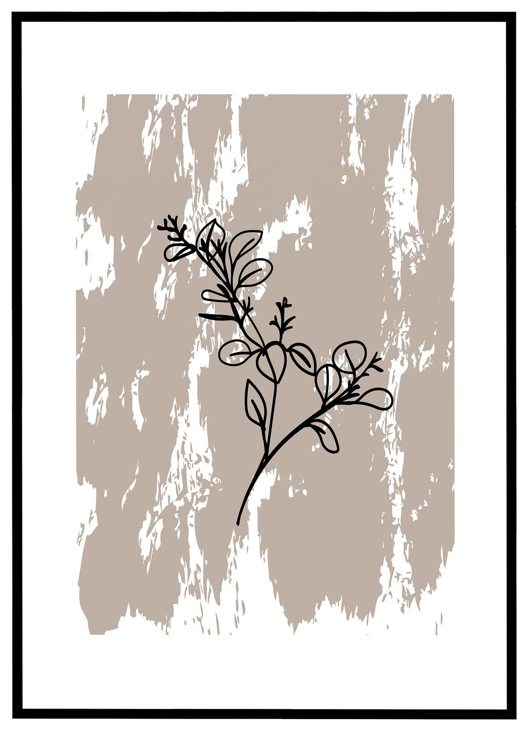 Minimalistic Botanical Art No.6 - Plakat