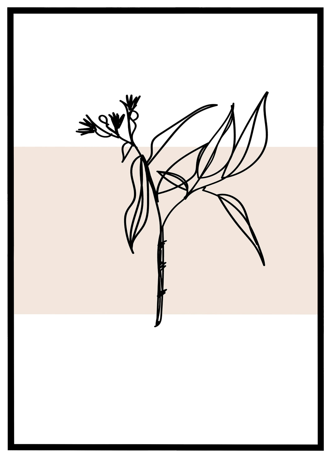 Minimalistic Botanical Art No.7 - Plakat