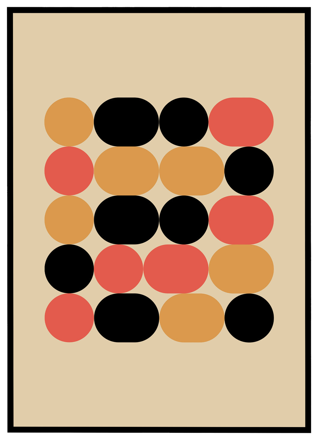 Minimalist Circles No.1 - Plakat