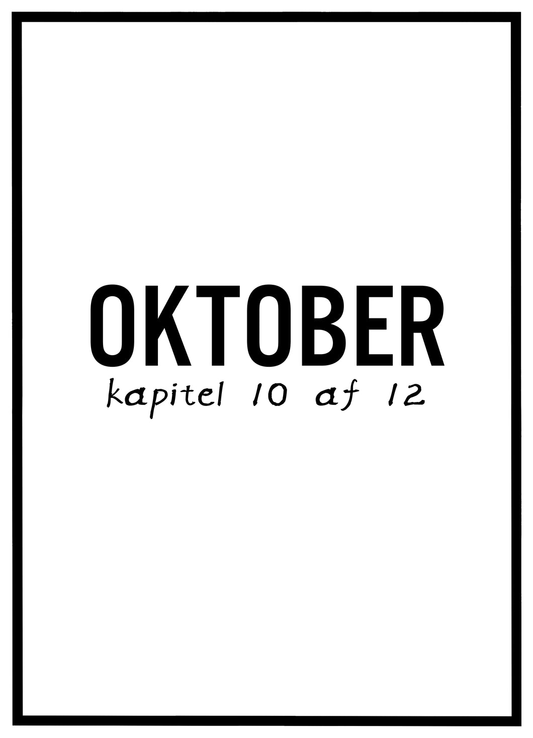 Oktober - Plakat