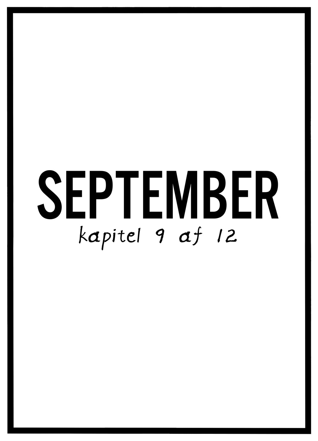 September - Plakat