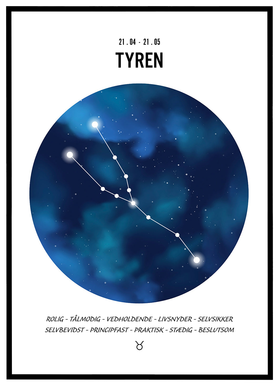 Stjernehimmel plakat - Tyren