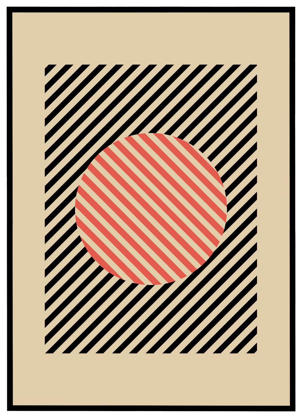 Minimalistic Stripes - Plakat